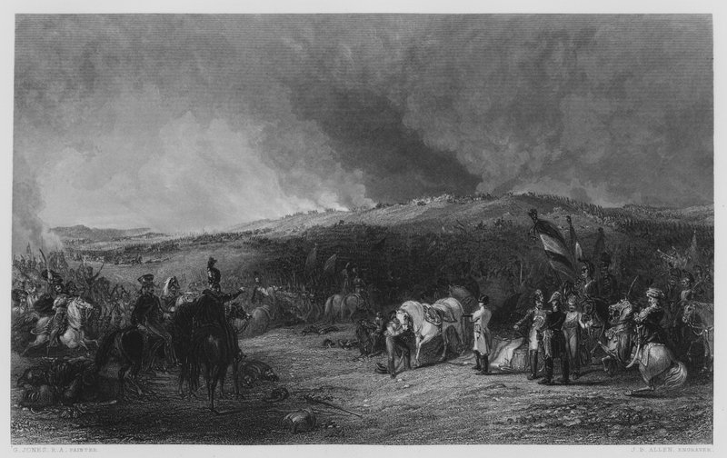 Slaget vid Borodino, från bilden i Vernon Gallery (gravyr) av George (after) Jones