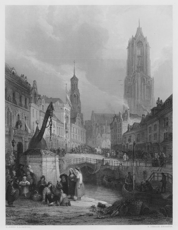 Utrecht, från bilden i Vernon Gallery (gravyr) av George (after) Jones
