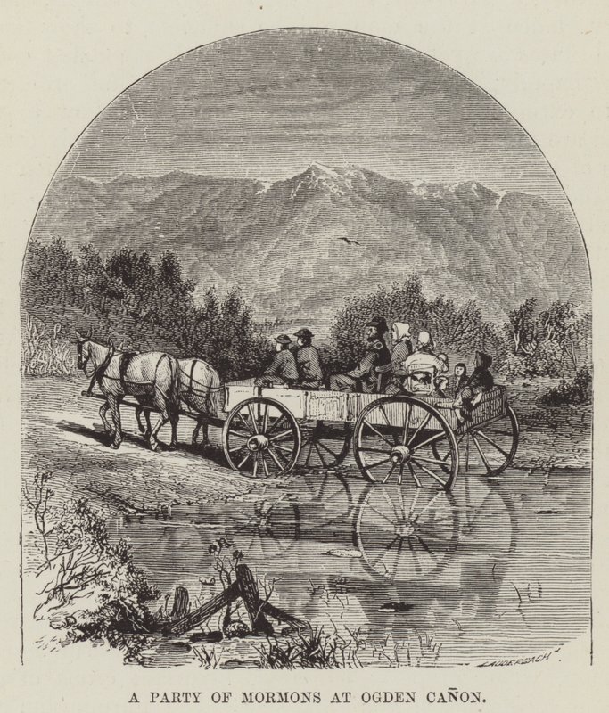 A Party of Mormons på Ogden Canon av George Augustus Sala