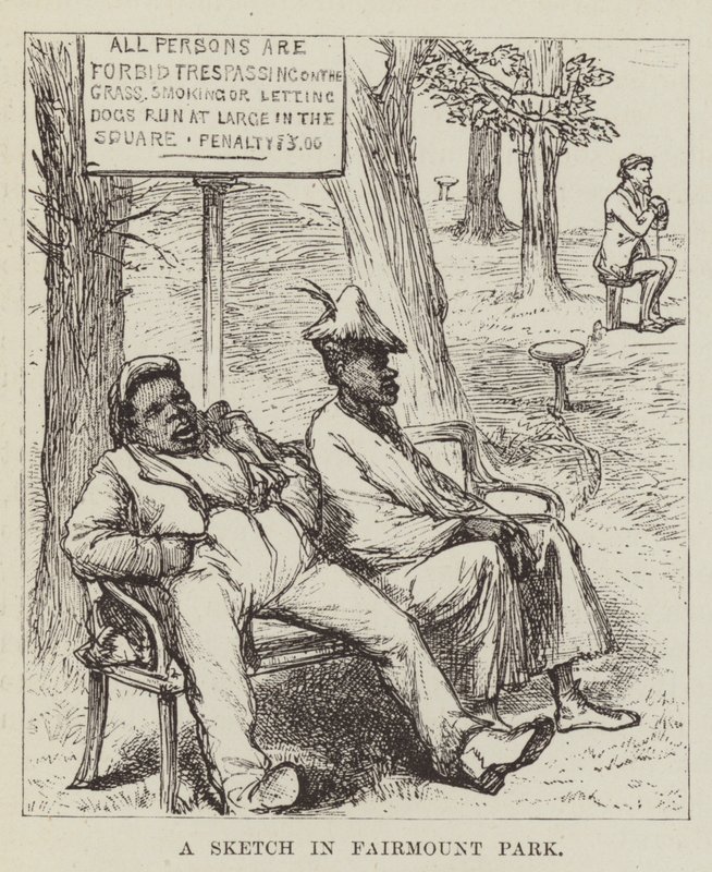 En skiss i Fairmount Park av George Augustus Sala
