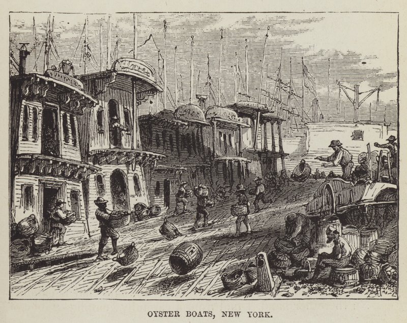 Oyster Boats, New York av George Augustus Sala
