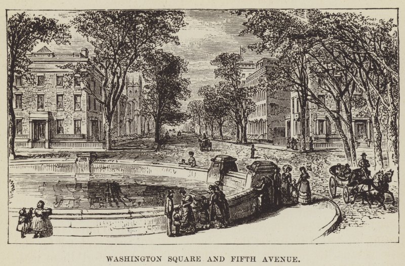 Washington Square och Fifth Avenue av George Augustus Sala