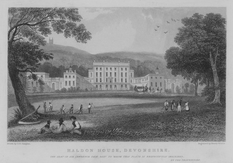 Haldon House, Devonshire (gravyr) av George Bryant Campion