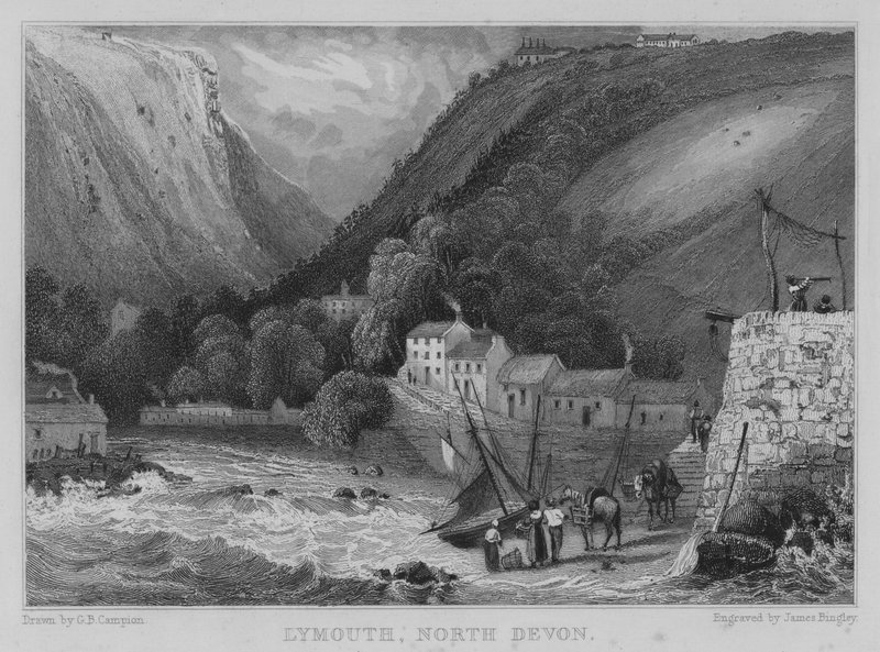 Lynmouth, North Devon (gravyr) av George Bryant Campion