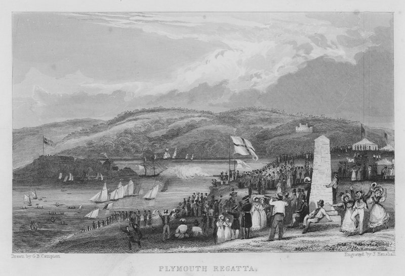 Plymouth Regatta (gravyr) av George Bryant Campion