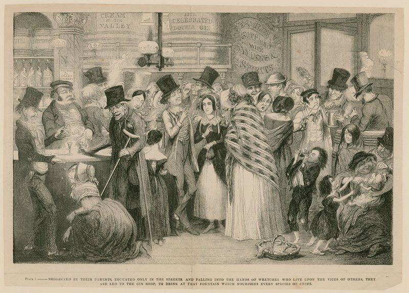 Från Drunkarens barn av George Cruikshank