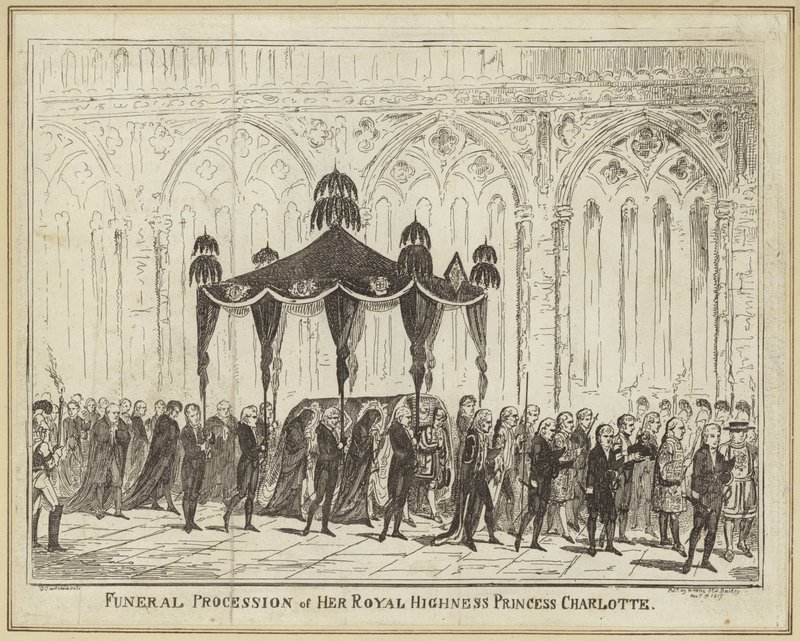 Hennes kungliga höghet prinsessan Charlottes begravningståg av George Cruikshank
