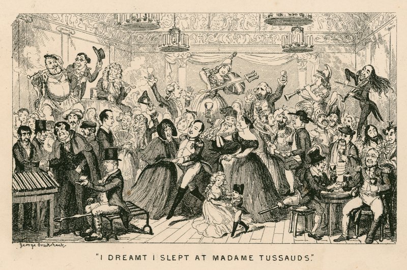 Jag drömde att jag sov på Madam Tussauds av George Cruikshank