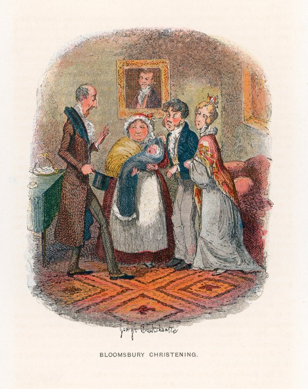 Illustration för hårda tider av George Cruikshank