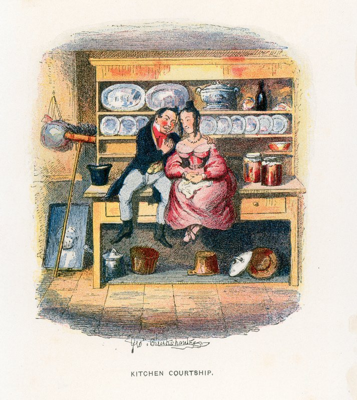 Illustration för hårda tider av George Cruikshank
