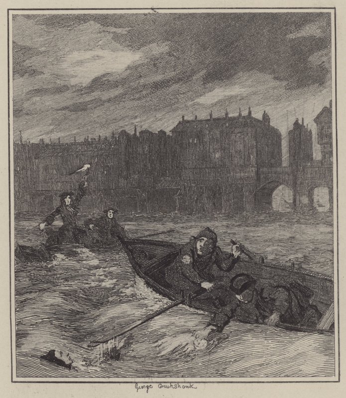 Illustration för Jack Sheppard av George Cruikshank