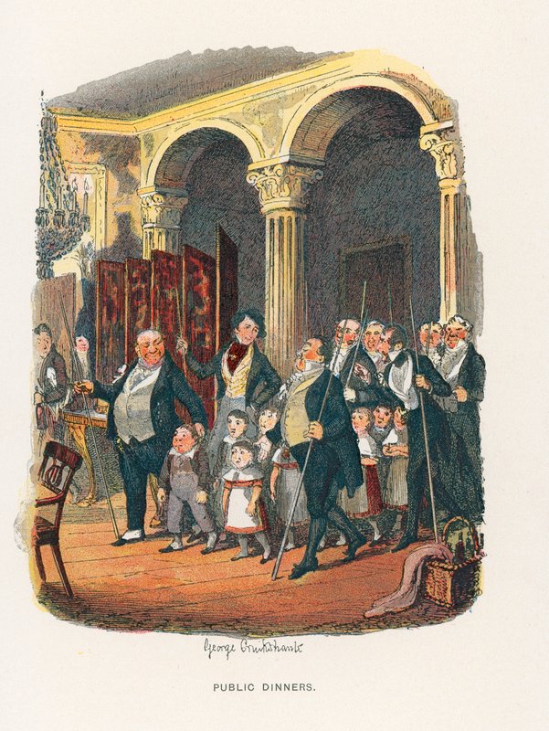 Illustration för Sketches av Boz av George Cruikshank