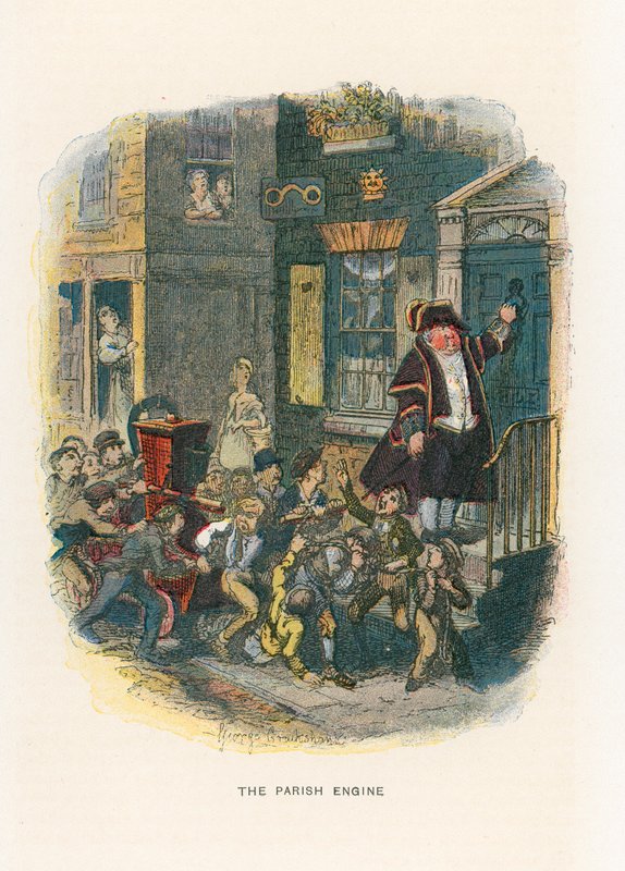 Illustration till Sketches by Boz av George Cruikshank