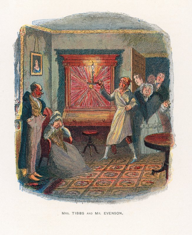 Illustration för Sketches av Boz av George Cruikshank