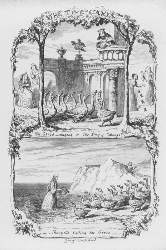 Illustration för The Pentamerone av George Cruikshank (gravyr) av George Cruikshank