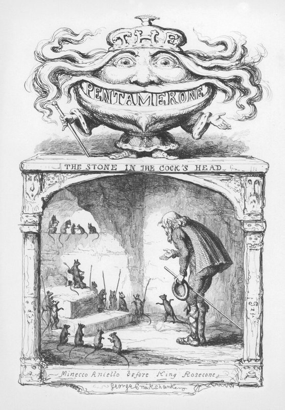 Illustration för The Pentamerone av George Cruikshank (gravyr) av George Cruikshank