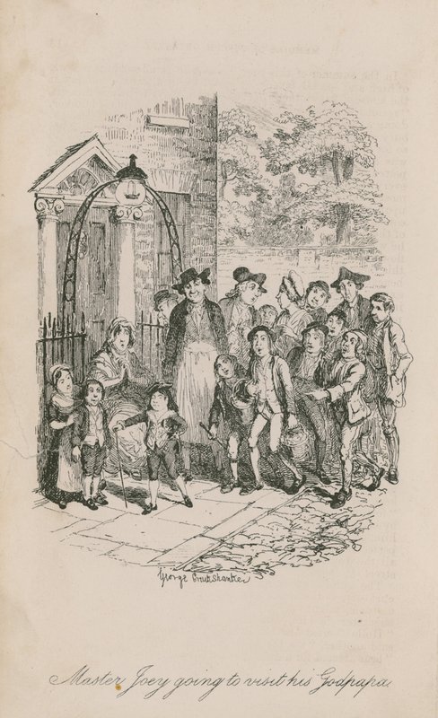 Mästare Joey ska besöka sin gudpappa av George Cruikshank