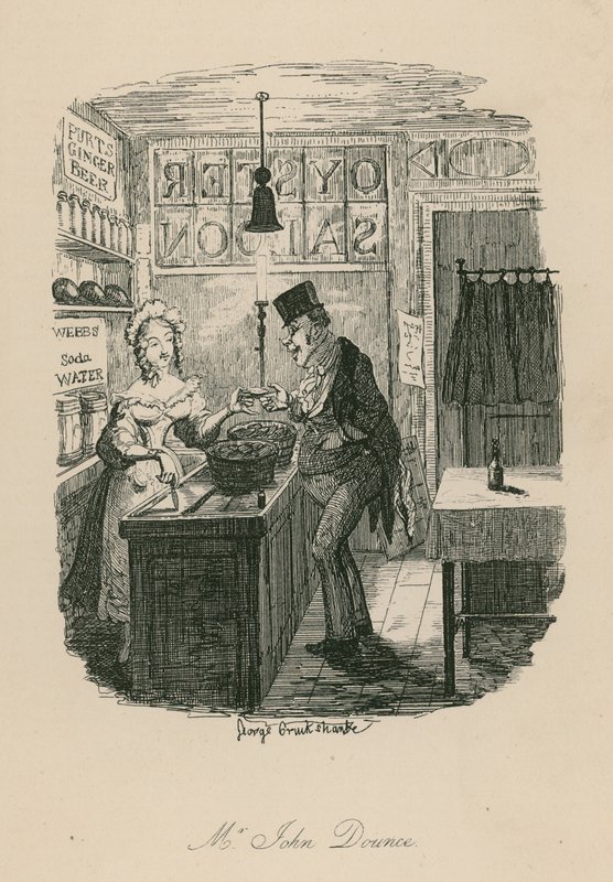 Mr John Dounce, karaktär från Sketches by Boz (Charles Dickens) av George Cruikshank