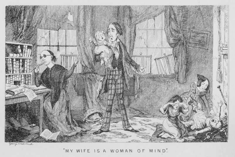 ?Min fru är en kvinna i sinnet? av George Cruikshank