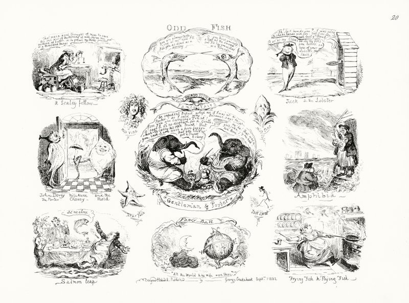 Odd Fish (gravyr) av George Cruikshank