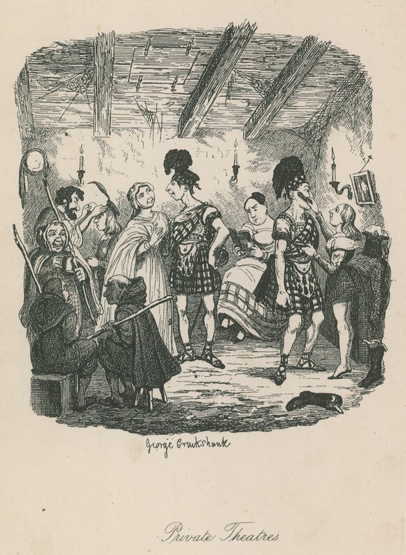 Privata teatrar av George Cruikshank