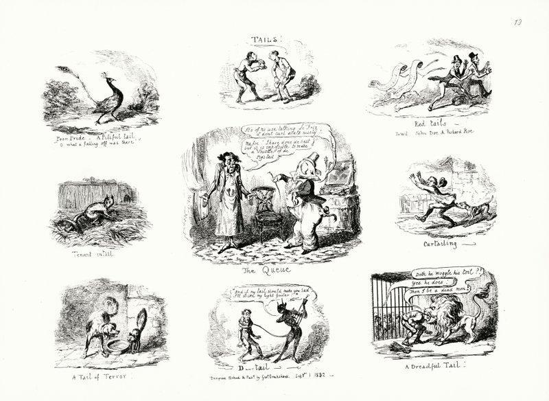 Svansar (gravyr) av George Cruikshank