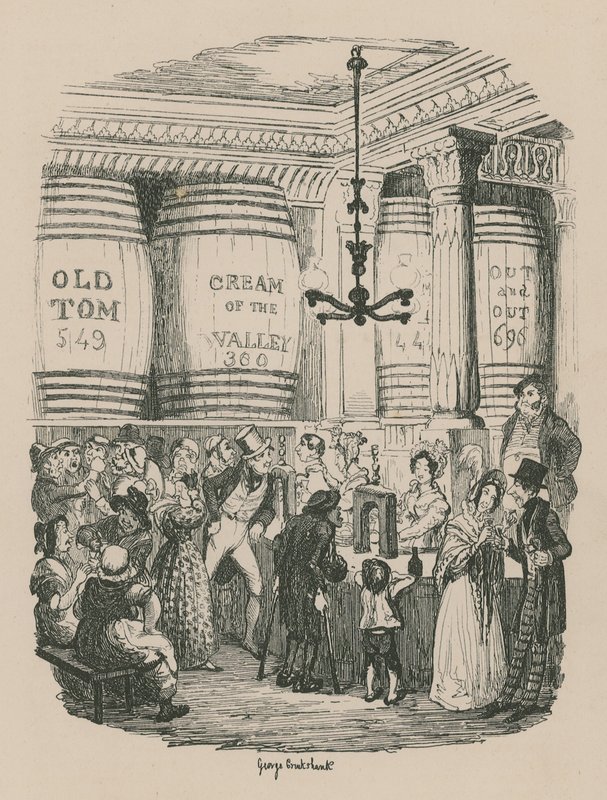Ginbutiken av George Cruikshank
