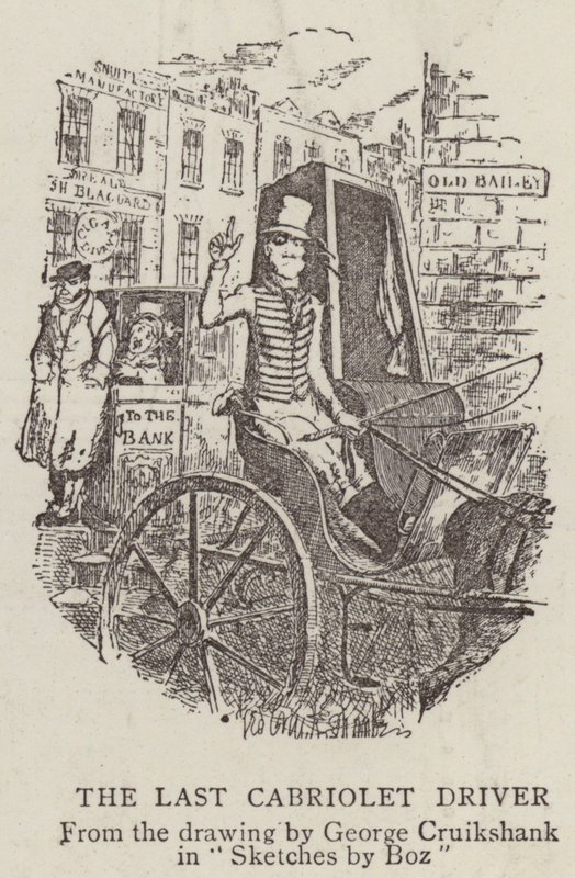 Den sista Cabriolet-föraren av George Cruikshank