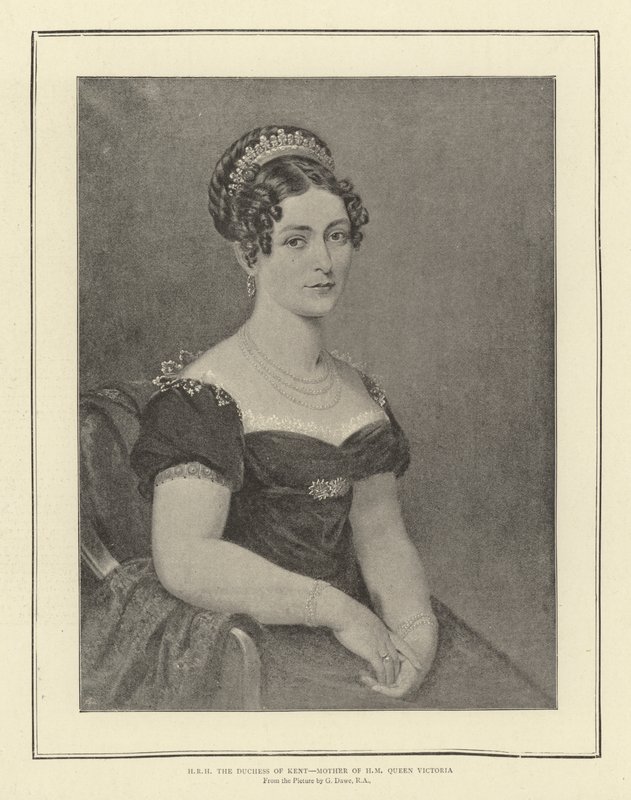 H R H hertiginnan av Kent, mor till HM drottning Victoria av George Dawe