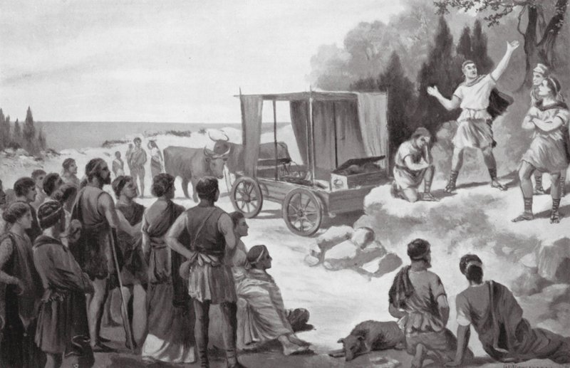 Thespis bil (litografi) av George Derville (after) Rowlandson