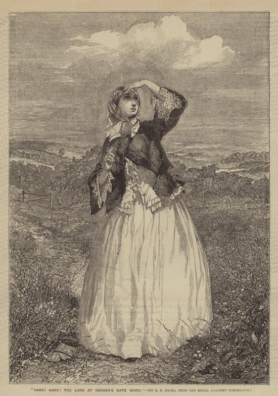 Hark! Hark! the Lark at Heavens Gate sjunger av George Elgar Hicks