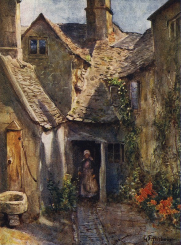 Gamla hus, Chipping Campden av George Franck Nicholls