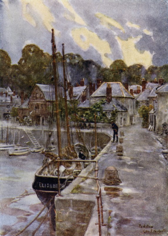 Padstow, regn klarnar av av George Franck Nicholls