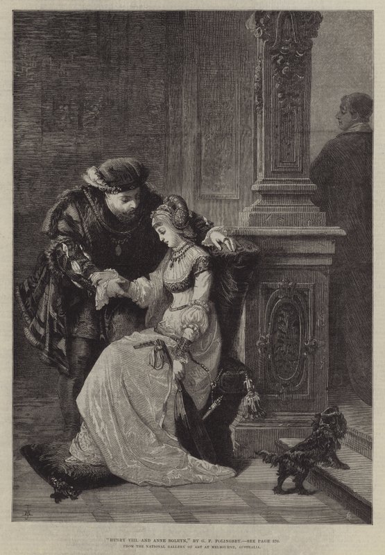 Henry VIII och Anne Boleyn av George Frederick Folingsby