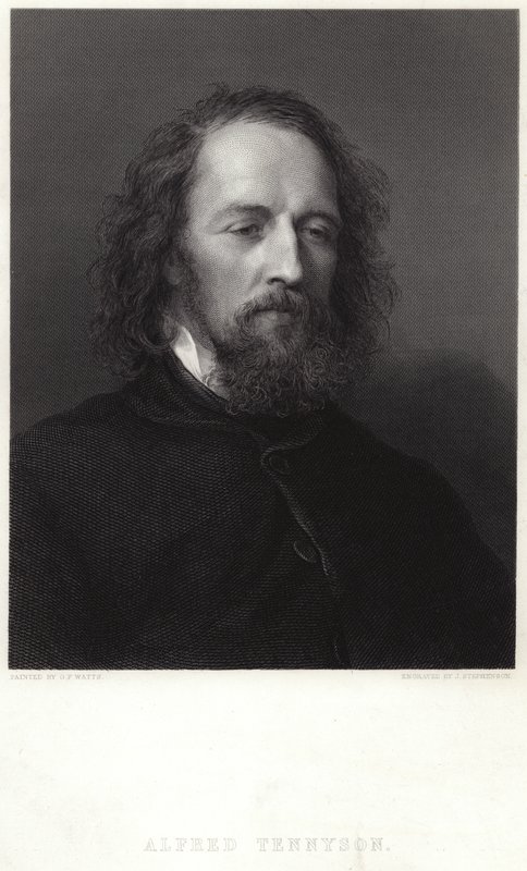 Porträtt av Alfred Lord Tennyson av George Frederick Watts