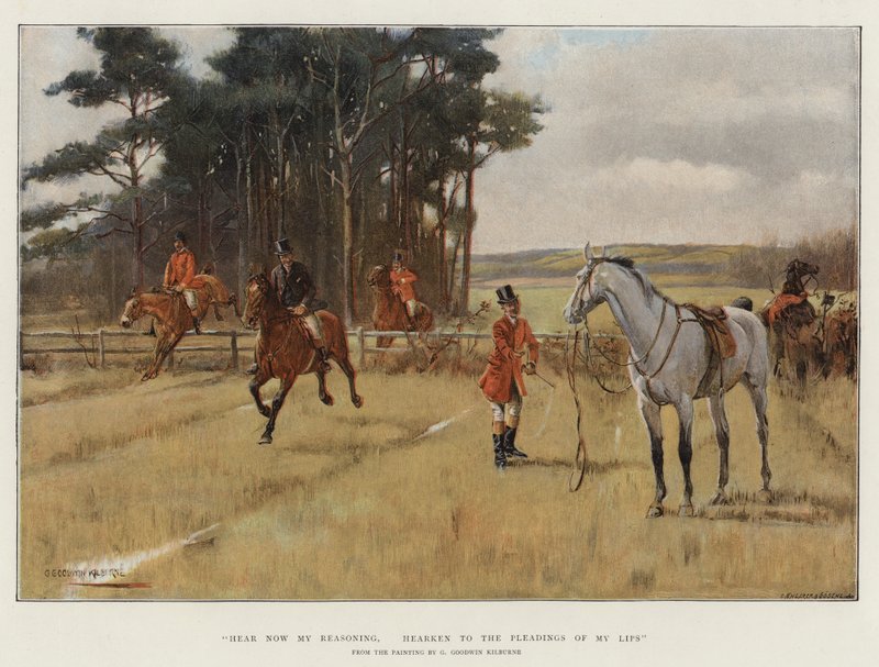 Hör nu mitt resonemang, lyssna på mina läppars vädjanden av George Goodwin Kilburne