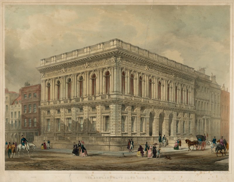 Army and Navy Club House, London av George Hawkins