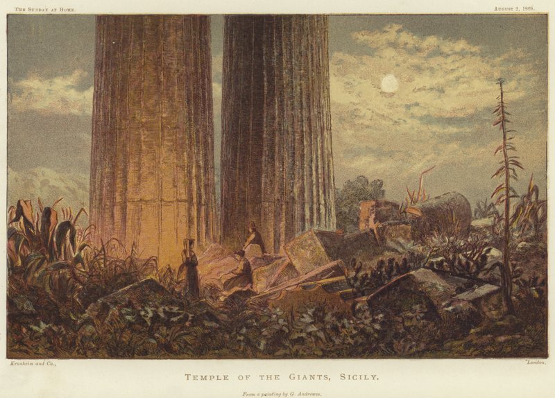 Jättarnas tempel på Sicilien av George Henry Andrews