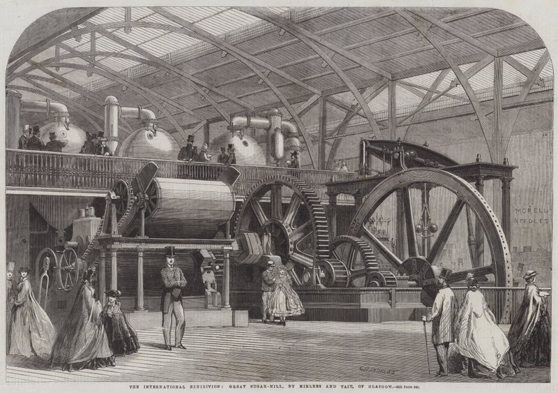 Den internationella utställningen, Great Sugar-Mill, av Mirlees och Tait, i Glasgow av George Henry Andrews