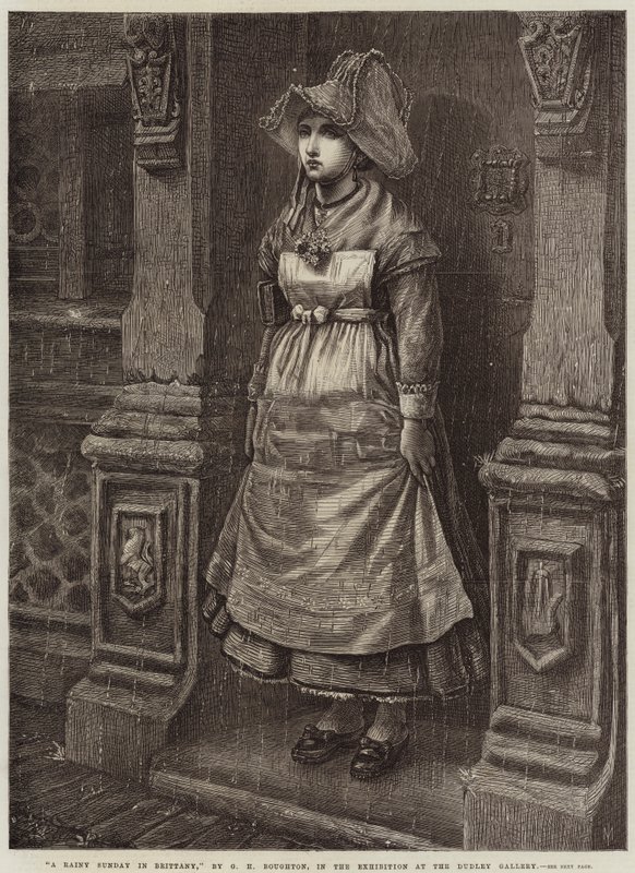 En regnig söndag i Bretagne av George Henry Boughton