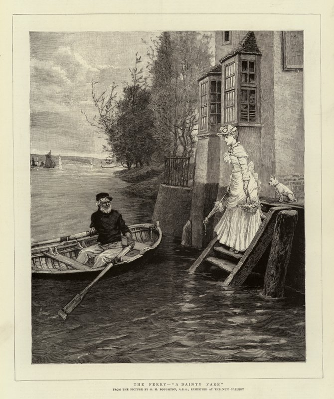 Färjan, en god maträtt av George Henry Boughton