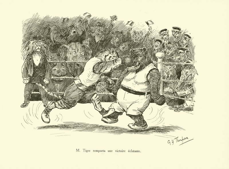 M Tigre vann en överväldigande seger (litografi) av George Henry Thompson