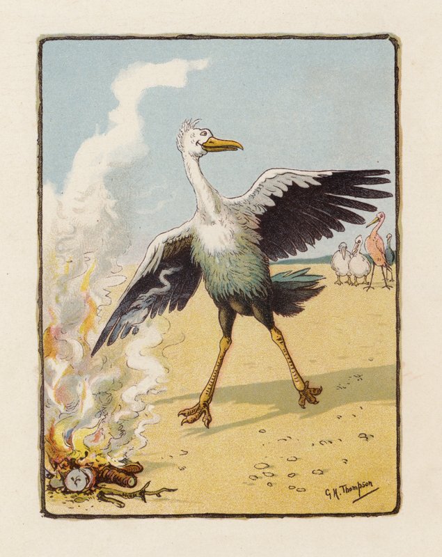 Fenix (färglitografi) av George Henry Thompson