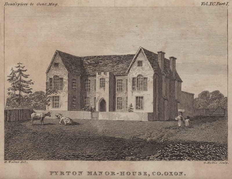 Pyrton Manor House, Oxfordshire (gravyr) av George Hollis