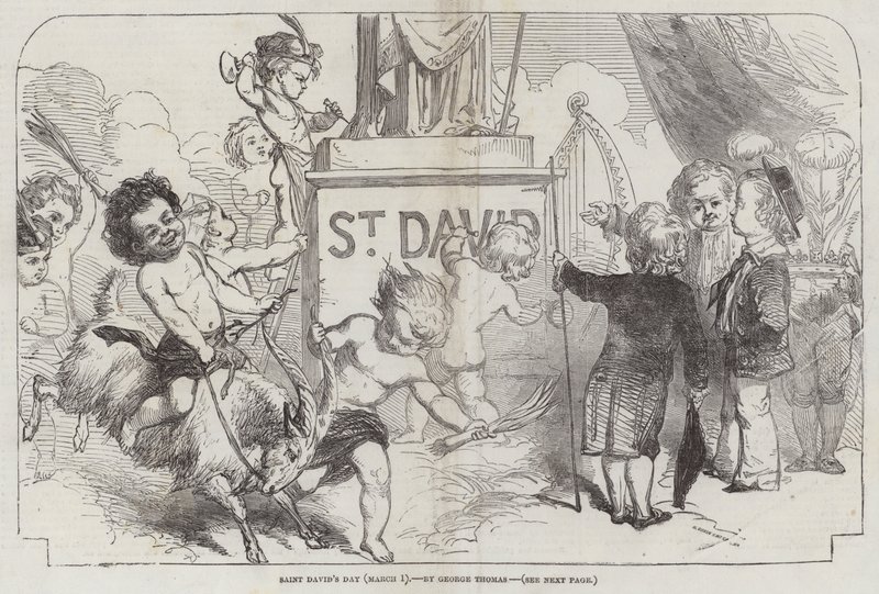 Sankt Davids dag, (1 mars) av George Housman Thomas