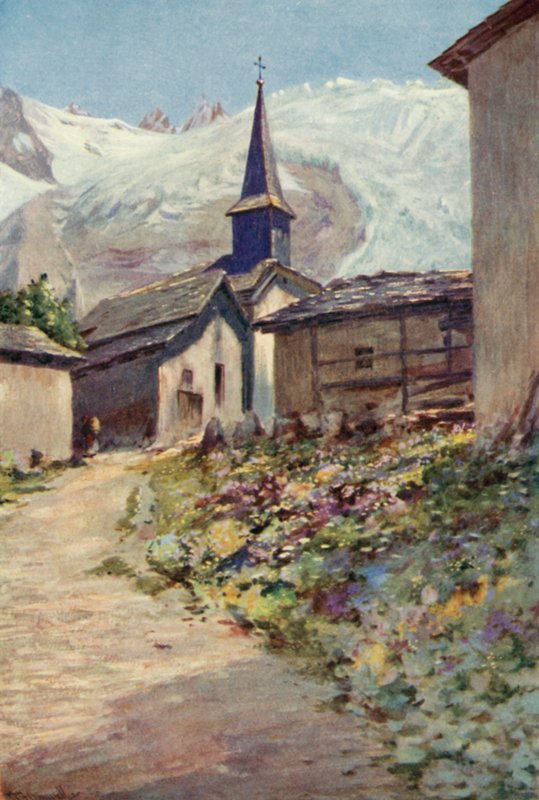 The Village of Tour (färg litho) av George Jackson Flemwell