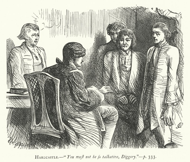 Illustration för She Stoops To Conquer (gravyr) av George John Pinwell