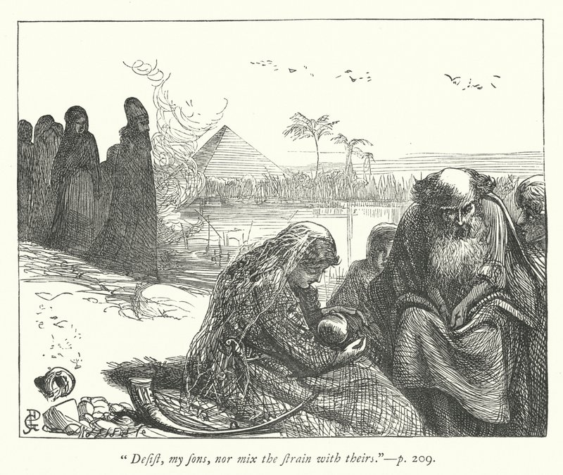 Illustration för fångenskapen (gravyr) av George John Pinwell