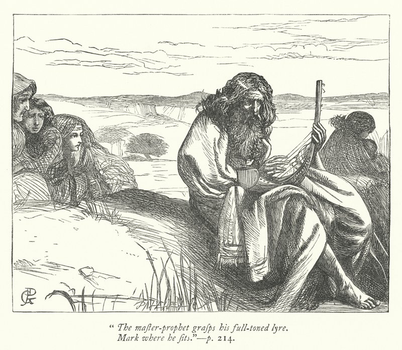 Illustration för fångenskapen (gravyr) av George John Pinwell