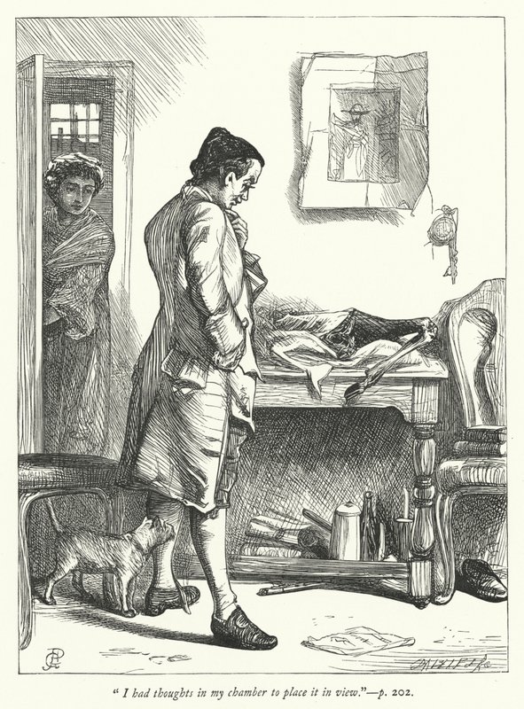 Illustration för Den öde byn (gravyr) av George John Pinwell